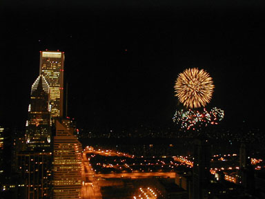 Fireworks for American Independence Day